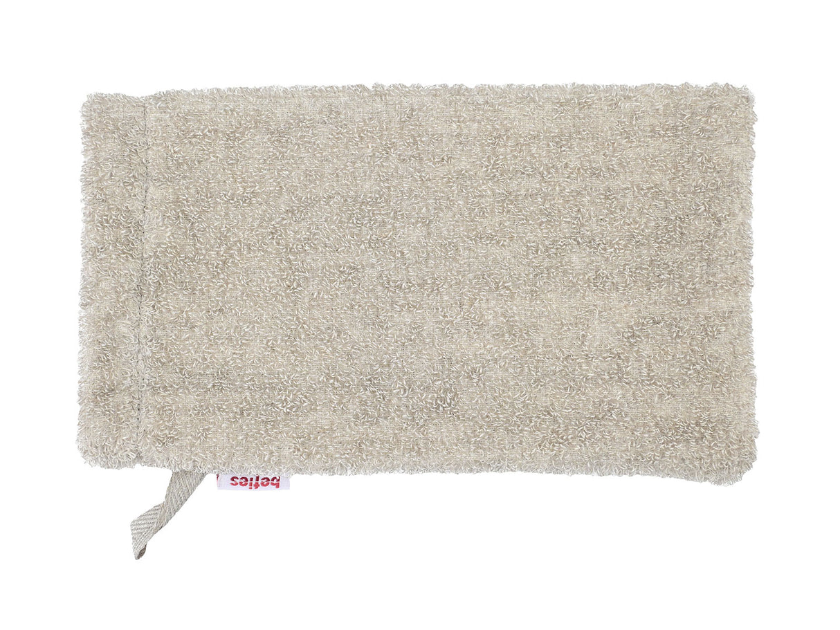 Leinen-Waschhandschuh 14x25 cm – Peeling-Frottee | SAVU