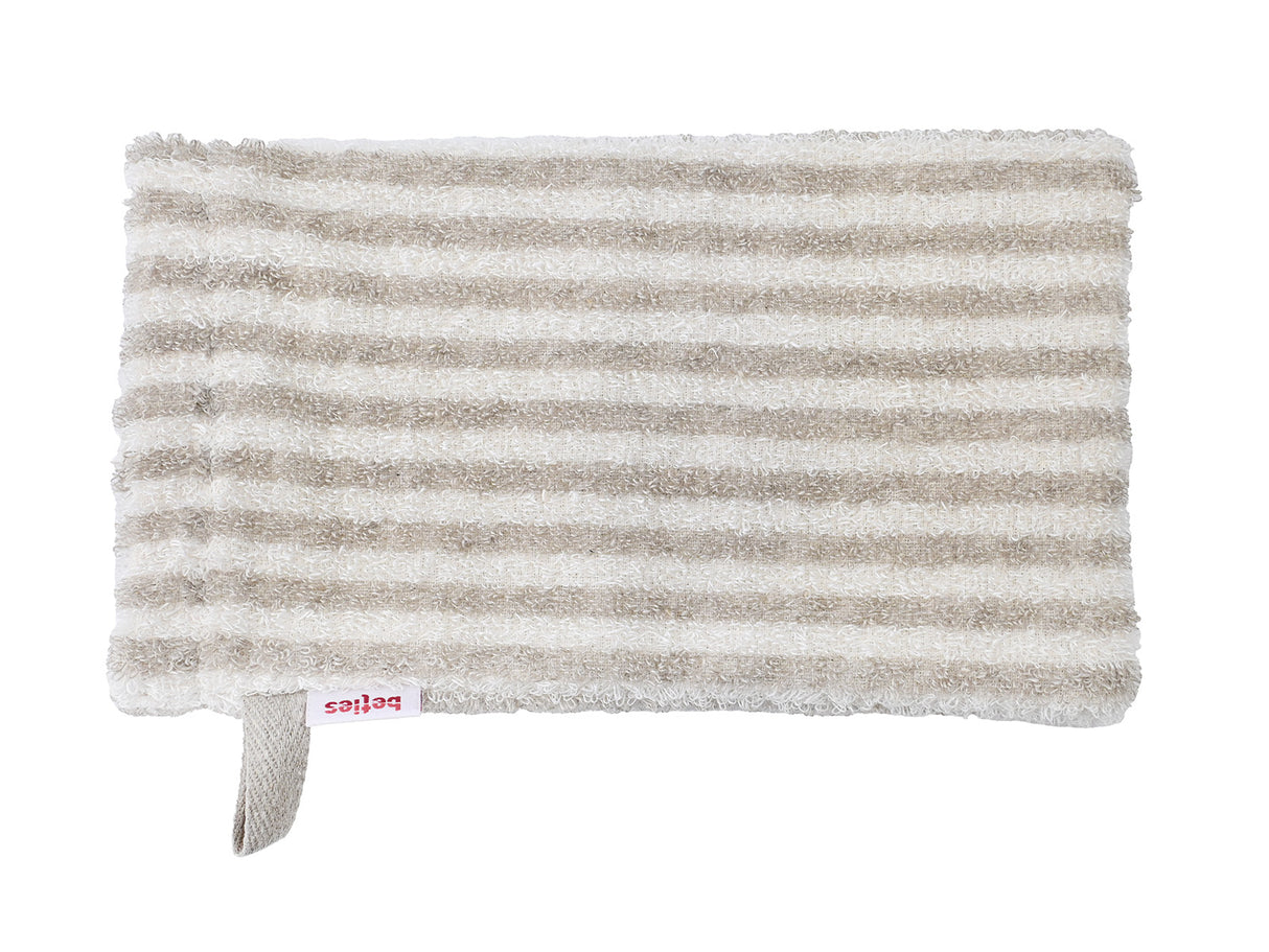 Leinen-Waschhandschuh 14x25 cm – Peeling-Frottee | SAVU