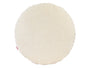  beties Wunschton Kissenhülle rund Ø40 cm Macciato Beige – Vorderansicht, melierter Möbelstoff 