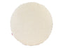  beties Wunschton Kissenhülle rund Ø60 cm Macciato Beige – Vorderansicht, melierter Möbelstoff 