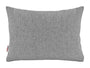 beties Wunschton Kissenhülle 25x35 cm Silber Grau – Vorderansicht, melierter Möbelstoff 