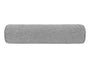  beties Wunschton Nackenrolle gefüllt 13x50 cm Silber Grau – Vorderansicht, melierter Möbelstoff 