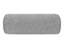  beties Wunschton Nackenrolle gefüllt 15x40 cm Silber Grau – Vorderansicht, melierter Möbelstoff 