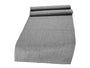  beties Wunschton Tischläufer 40x130 cm Silber Grau – Vorderansicht, melierter Möbelstoff 