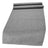  beties Wunschton XL Tischläufer 40x220 cm Silber Grau – Vorderansicht, melierter Möbelstoff 