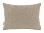  beties Wunschton Kissenhülle 25x35 cm Taupe Braun – Vorderansicht, melierter Möbelstoff Dekokissen 