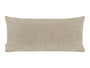  beties Wunschton Kissenhülle 30x70 cm Taupe Braun – Vorderansicht, melierter Möbelstoff Dekokissen 