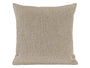  beties Wunschton Kissenhülle 50x50 cm Taupe Braun – Vorderansicht, melierter Möbelstoff Dekokissen 