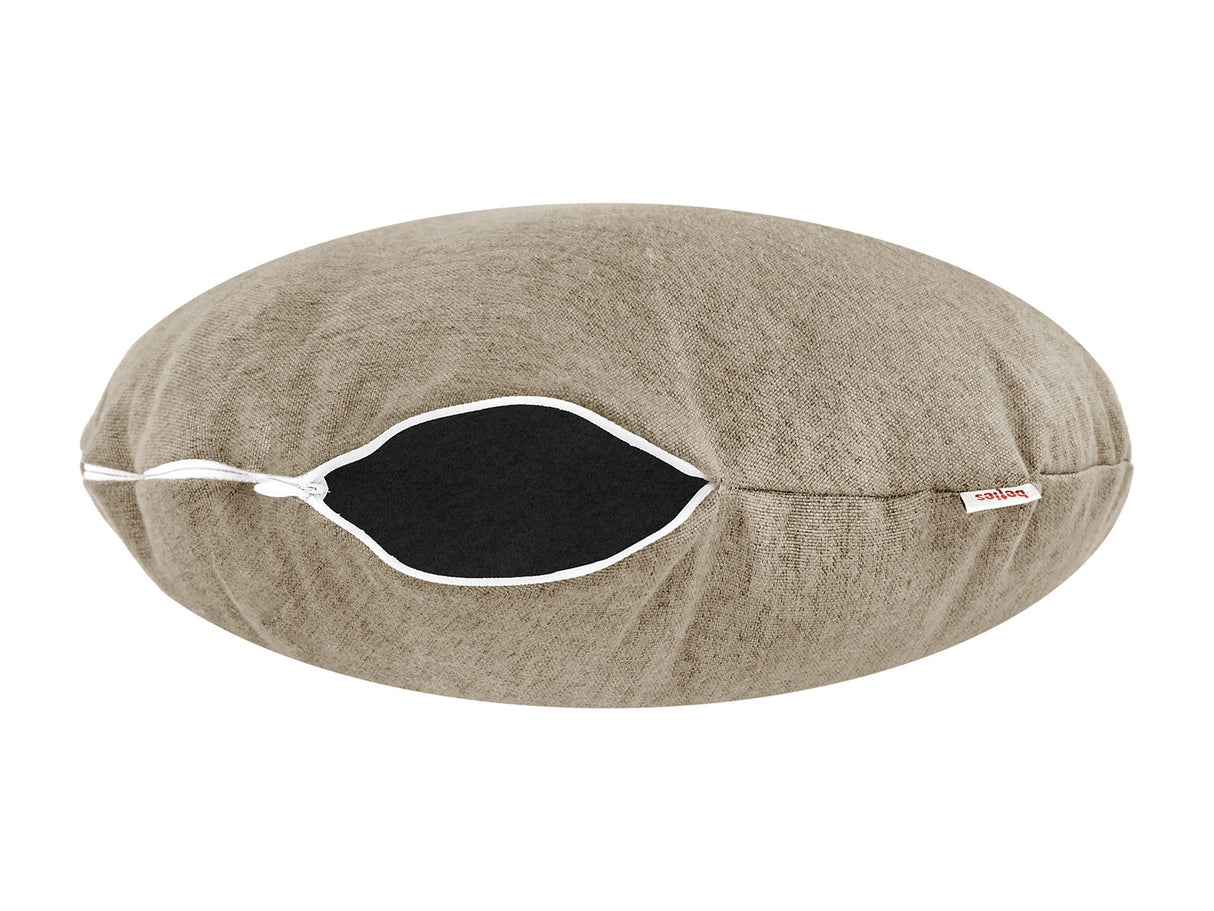 Kissenhülle ca. 60 cm Ø  – melierter Möbelstoff mit Tiefe und Stand | beties WunschTON