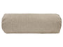 beties Wunschton XL Nackenrollenhülle 25x70 cm Taupe Braun – Vorderansicht, melierter Möbelstoff