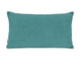 beties Wunschton Kissenhülle 30x50 cm Teal Petrol – Vorderansicht, melierter Möbelstoff
