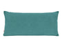 beties Wunschton Kissenhülle 30x70 cm Teal Petrol – Vorderansicht, melierter Möbelstoff