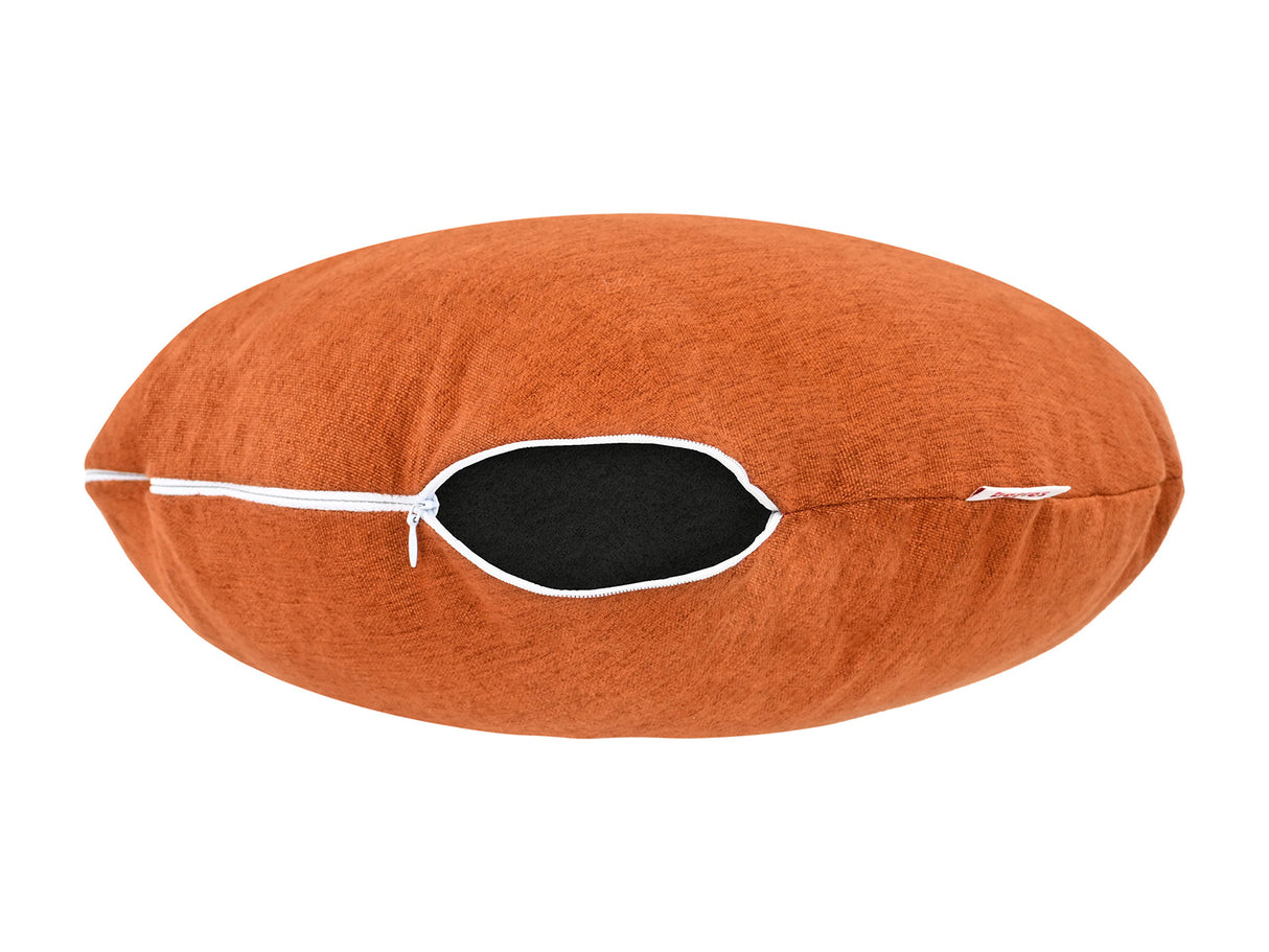 Kissenhülle ca. 40 cm Ø  – melierter Möbelstoff mit Tiefe und Stand | beties WunschTON