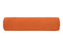  beties Wunschton Nackenrolle gefüllt 13x50 cm Terracotta Orange – Vorderansicht, melierter Möbelstoff 