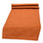 beties Wunschton XL Tischläufer 40x130 cm Terracotta Orange – Vorderansicht, melierter Möbelstoff 