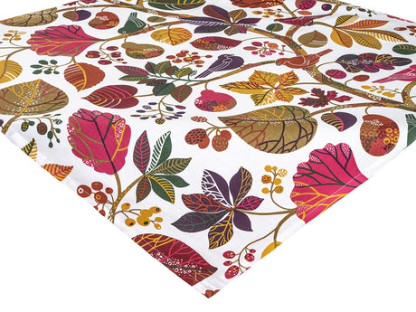 Mitteldecke ca. 80x80 cm elfenbein-bunt Baumwolle beties "Zauberwald"