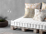 Couverture moyenne env. 80x80 cm 100% coton beties "Feuille d'Or" Atelier