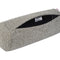 Nackenrollen Hülle ca. 15x40 cm  steel-grau beties "Boucle"