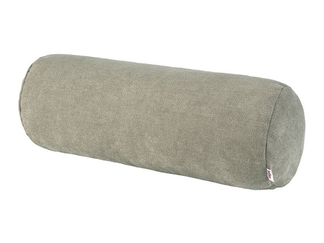 Nackenrollen Hülle ca. 15x40 cm greig-taupe Chenille-Haptik beties „FarbTon" – Gesamtansicht 