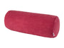 Nackenrollen Hülle ca. 15x40 cm himbeer-rot Chenille-Haptik beties „FarbTon" – Gesamtansicht 