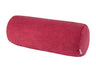 Nackenrollen Hülle ca. 15x40 cm himbeer-rot Chenille-Haptik beties „FarbTon" – Gesamtansicht 