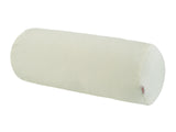 Nackenrollen Hülle ca. 15x40 cm sahne-weiss Chenille-Haptik beties „FarbTon" – Gesamtansicht 