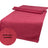 XL Tischläufer ca. 40x220 cm himbeer-rot Chenille-Haptik beties "FarbTon"