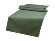  Tischlaeufer 40x140 cm oliven-gruen Chenille-Haptik beties „FarbTon" – Tischwaesche Oeko-Tex 