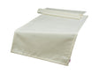  Tischlaeufer 40x140 cm sahne-weiss Chenille-Haptik beties „FarbTon" – Tischwaesche Oeko-Tex 