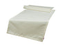  Tischlaeufer 40x140 cm sahne-weiss Chenille-Haptik beties „FarbTon" – Tischwaesche Oeko-Tex 