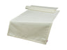  Tischlaeufer 40x140 cm sahne-weiss Chenille-Haptik beties „FarbTon" – Tischwaesche Oeko-Tex 