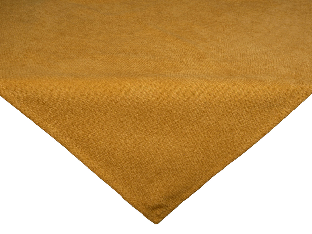  Mitteldecke 80x80 cm curry-gelb Chenille-Haptik beties „FarbTon" – Tischwaesche Oeko-Tex 