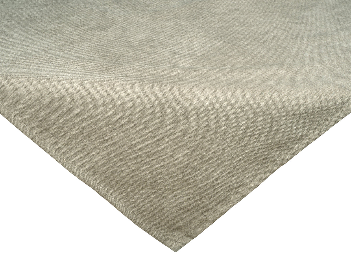  Mitteldecke 80x80 cm greig-taupe Chenille-Haptik beties „FarbTon" – Tischwaesche Oeko-Tex 