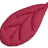 Kissen Blatt 28x59 cm himbeer-rot Chenille-Haptik beties „FarbTon" – Sitzkissen Oeko-Tex 