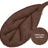 Kissen Blatt ca. 28x59 cm kaffeebohne-braun Chenille-Haptik beties "FarbTon"