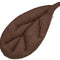  Kissen Blatt 28x59 cm kaffeebohne-braun Chenille-Haptik beties „FarbTon" – Sitzkissen Oeko-Tex 