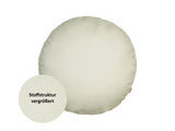 Runde Kissenhülle sahne-weiß Chenille-Haptik beties "FarbTon"