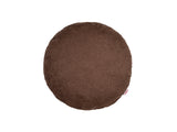 Kissenhülle rund ca. 40 cm Ø kaffeebohne-braun Chenille-Haptik beties „FarbTon"