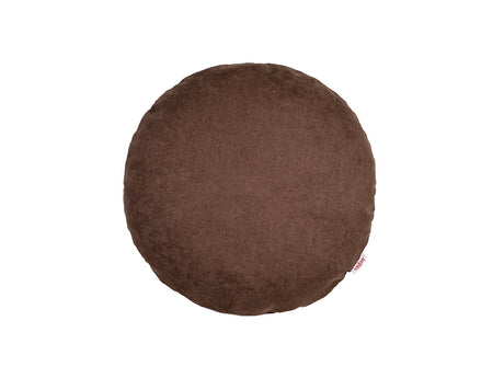 Kissenhülle rund ca. 40 cm Ø kaffeebohne-braun Chenille-Haptik beties „FarbTon"