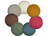 Housse de coussin ronde env. 50 cm Ø Toucher chenille beties Housse de coussin "ColorTon" en qualité décorateur d'intérieur