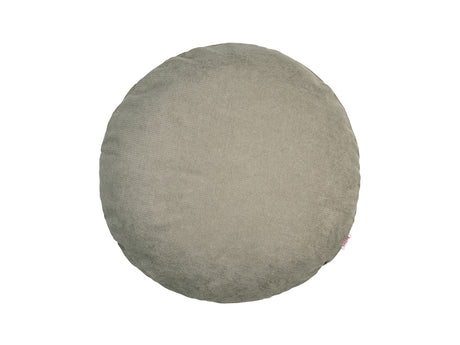 Kissenhülle rund ca. 50 cm Ø greig-taupe Chenille-Haptik beties „FarbTon"