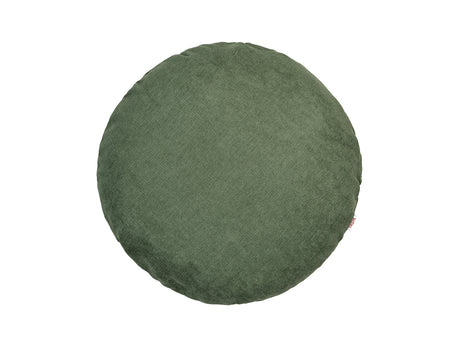 Kissenhülle rund ca. 50 cm Ø oliven-grün Chenille-Haptik beties „FarbTon"