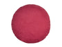  Kissenhülle rund 60 cm Ø himbeer-rot Chenille-Haptik beties „FarbTon" – Kissenbezug Oeko-Tex 