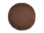  Kissenhülle rund 60 cm Ø kaffeebohne-braun Chenille-Haptik beties „FarbTon" – Kissenbezug Oeko-Tex 