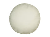  Kissenhülle rund 60 cm Ø sahne-weiß Chenille-Haptik beties „FarbTon" – Kissenbezug Oeko-Tex 
