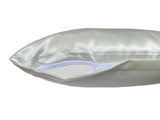 Kissenbezug ca. 80x80 cm Glanz Satin fein fließend für Haare und Haut Seiden-Optik