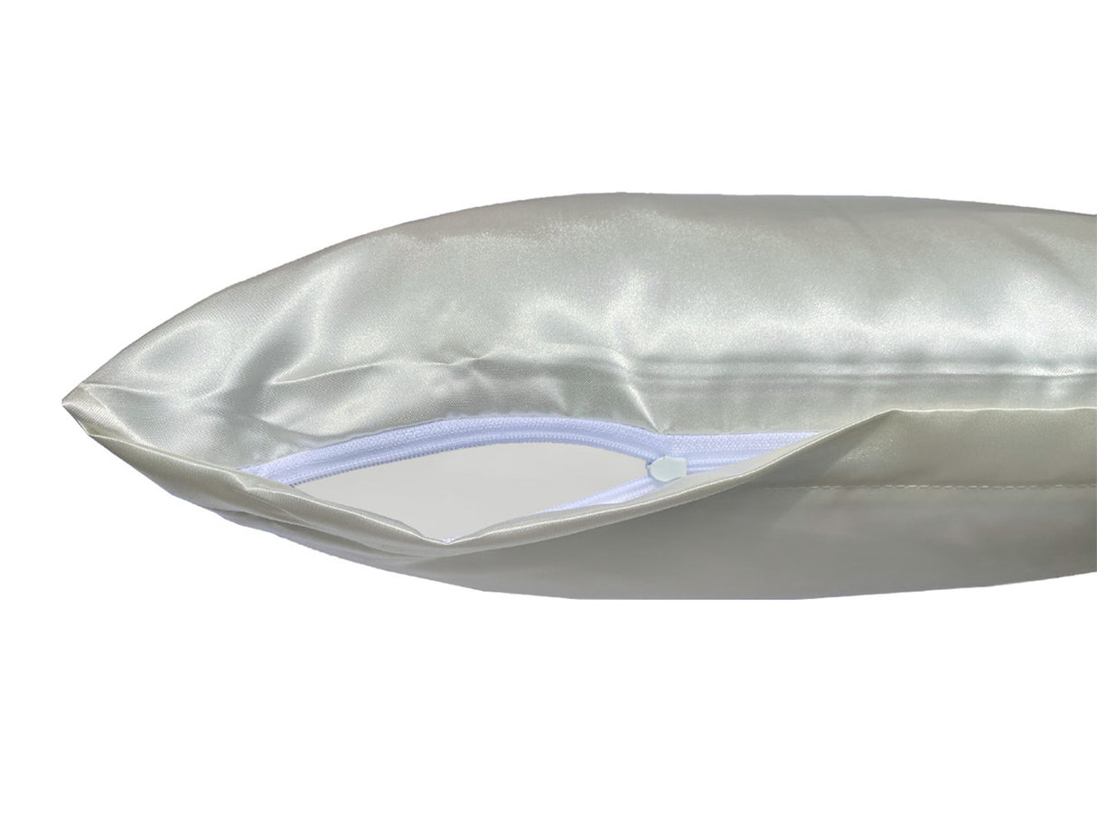 Taie d'oreiller env. 40x80 cm satin brillant beties câlin et élégant