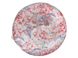 Housse de coussin ronde env. 40 cm Ø mer de fleurs en beties lilas-bleu "hortensia"