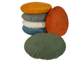 Housse de coussin ronde d'environ 80 cm Ø velours côtelé beties "HYggelig No.1" housse de coussin de sol de qualité décorateur d'intérieur d'une entreprise allemande