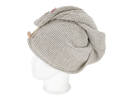 Haarturban One Size 100% Leinen beties "Leinen-Waffelpique"
